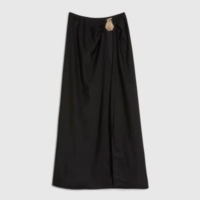 Black Hardware Maxi Sarong