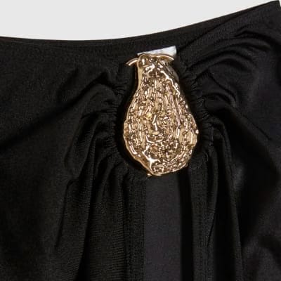 Black Hardware Maxi Sarong