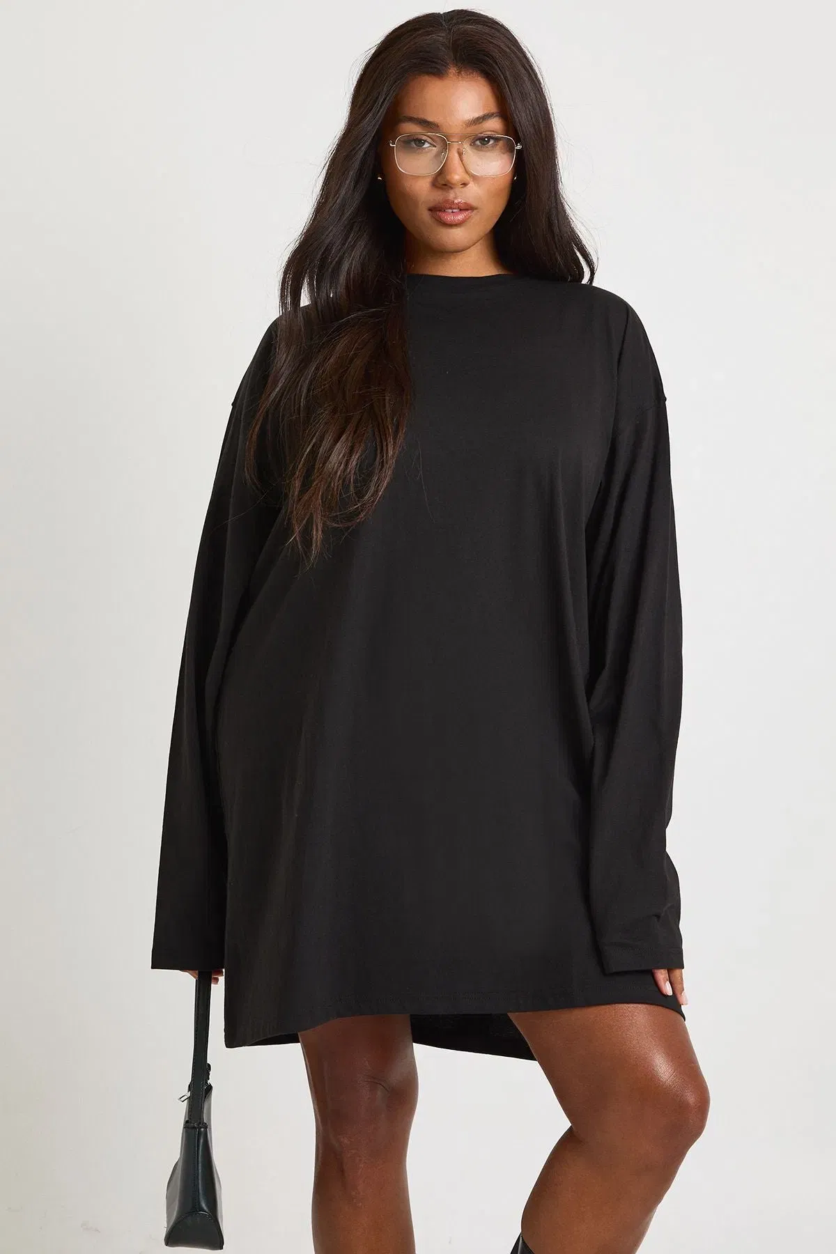 Plus Long Sleeve T-Shirt Dress