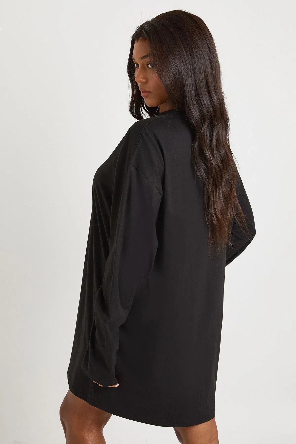 Plus Long Sleeve T-Shirt Dress
