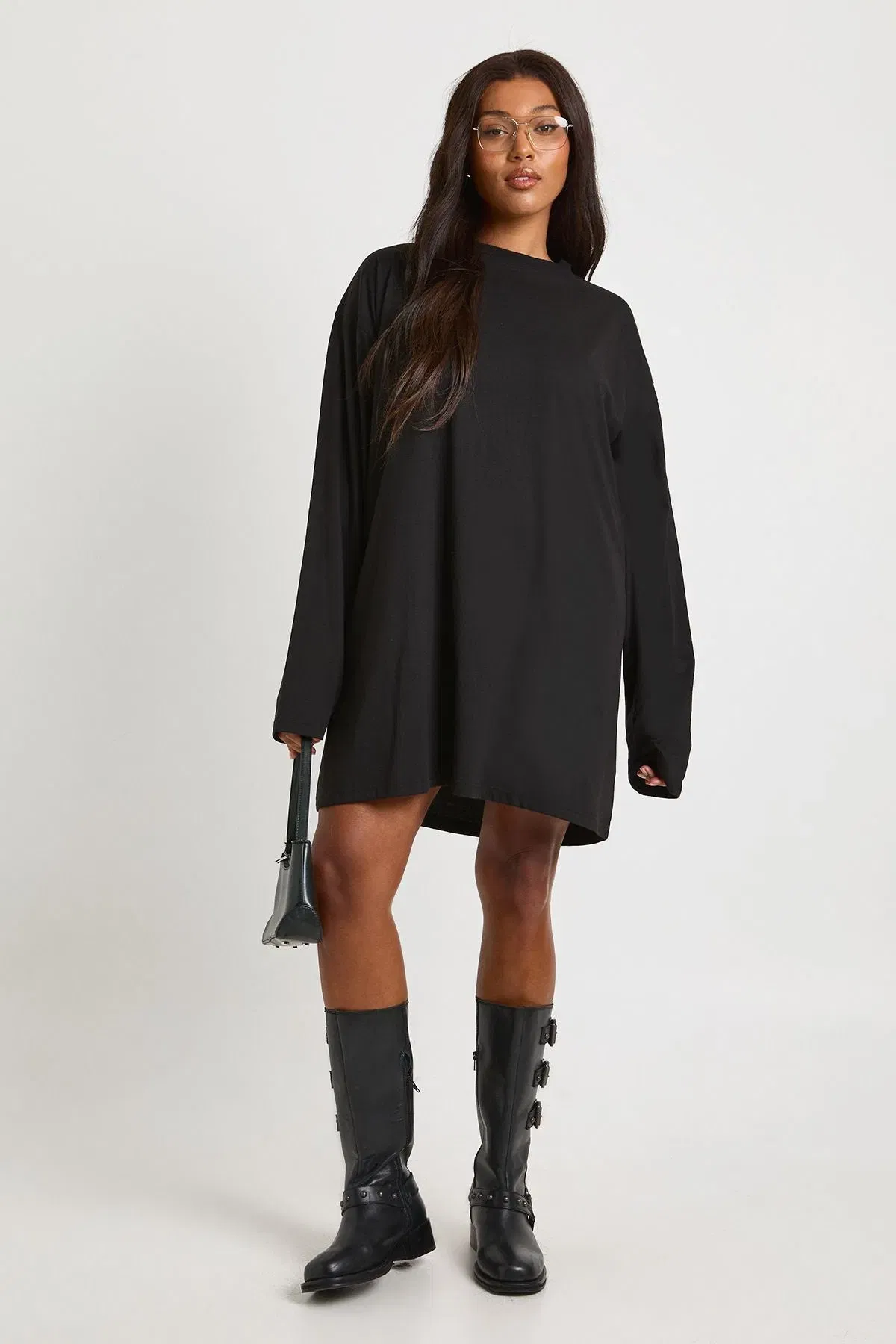 Plus Long Sleeve T-Shirt Dress