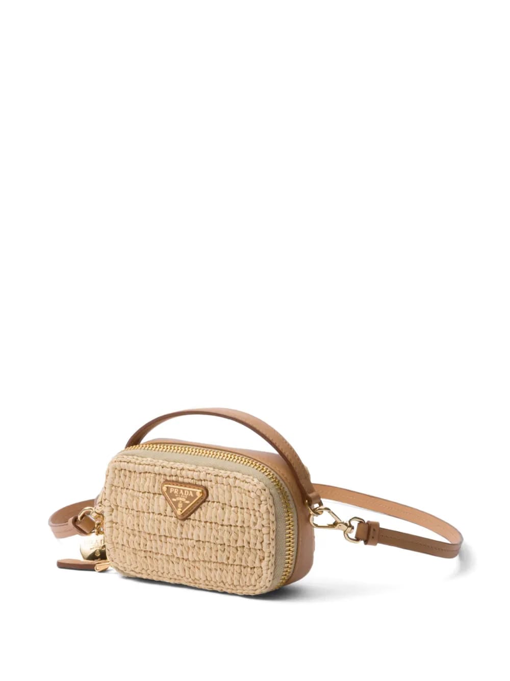 logo-plaque crochet pouch