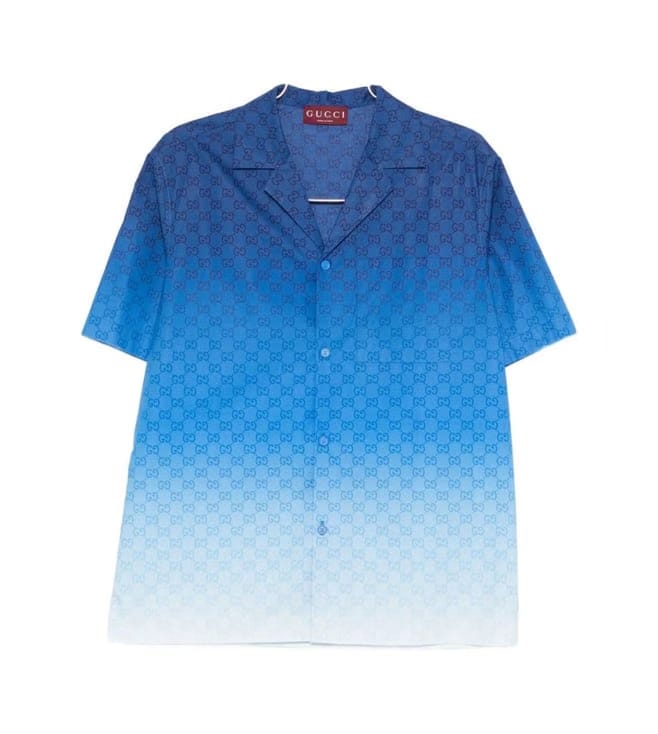 GUCCI Blue Ombre Shirt