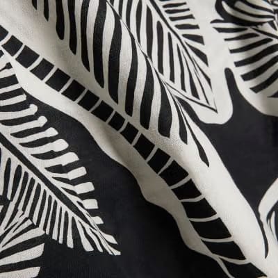 Petite Black Printed Linen Blend Tank Top