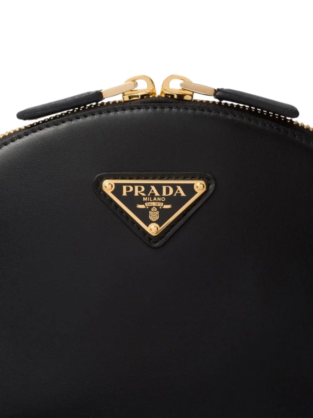 triangle-logo zip-top shoulder bag