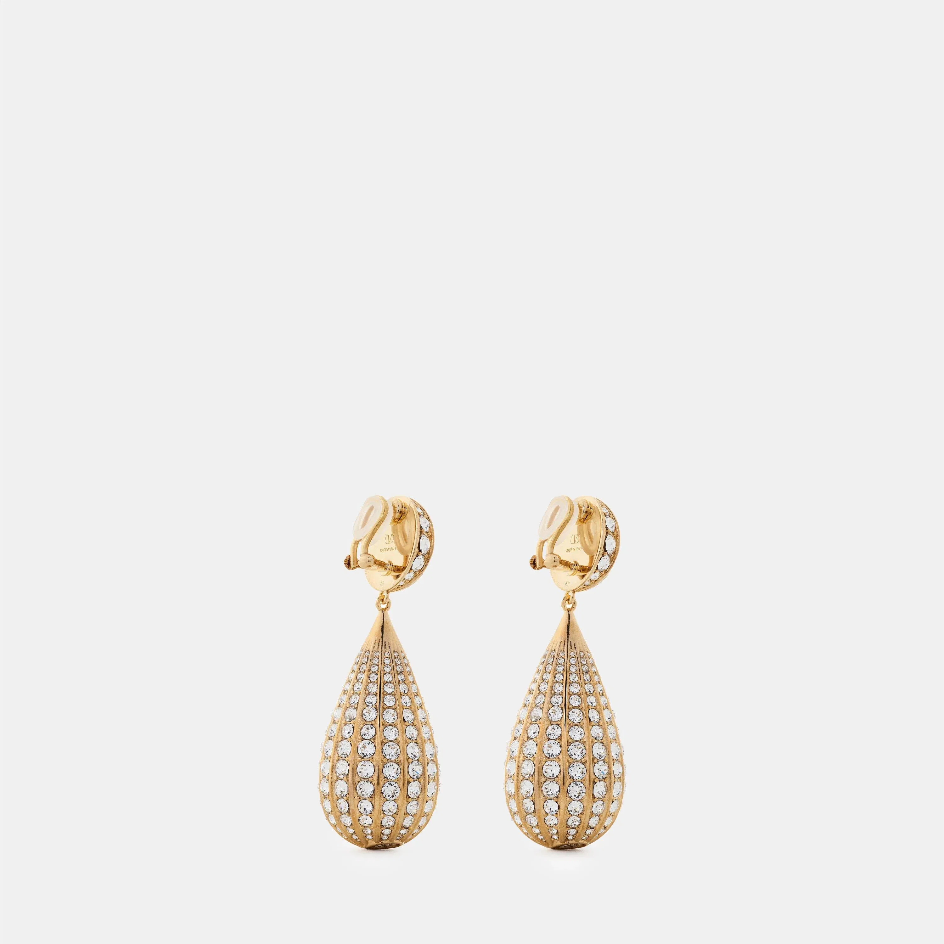 Sculptural Metal Drop Earrings
