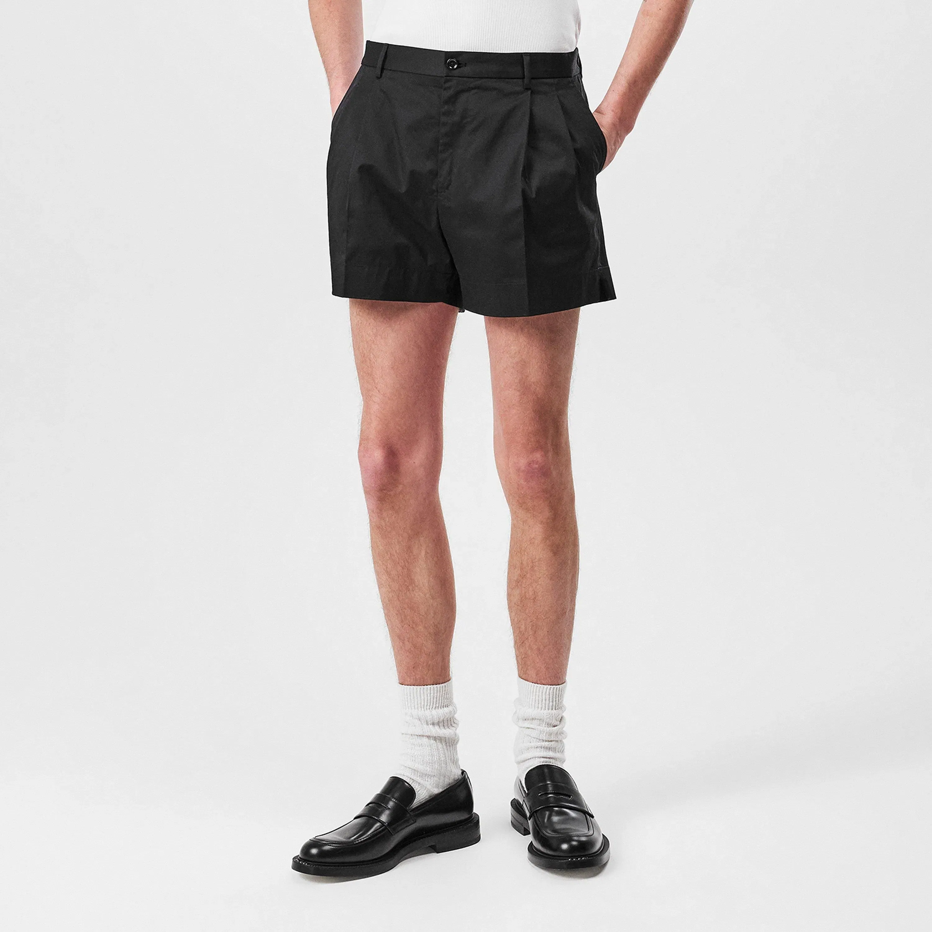 Pleated Tailored Shorts