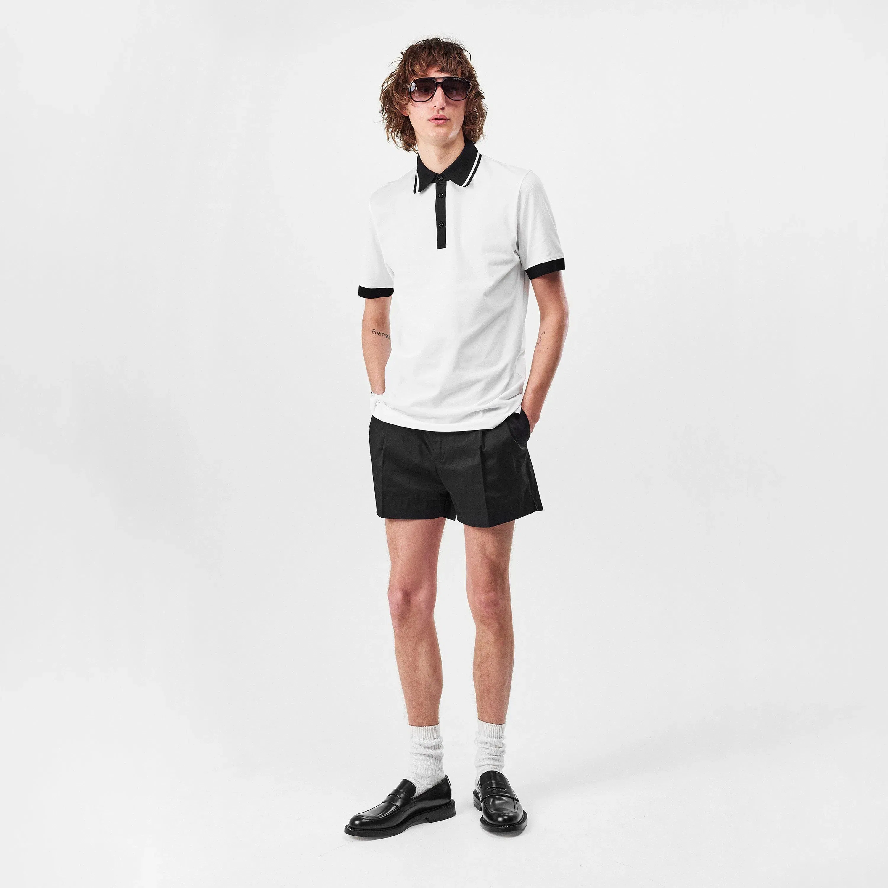 Pleated Tailored Shorts