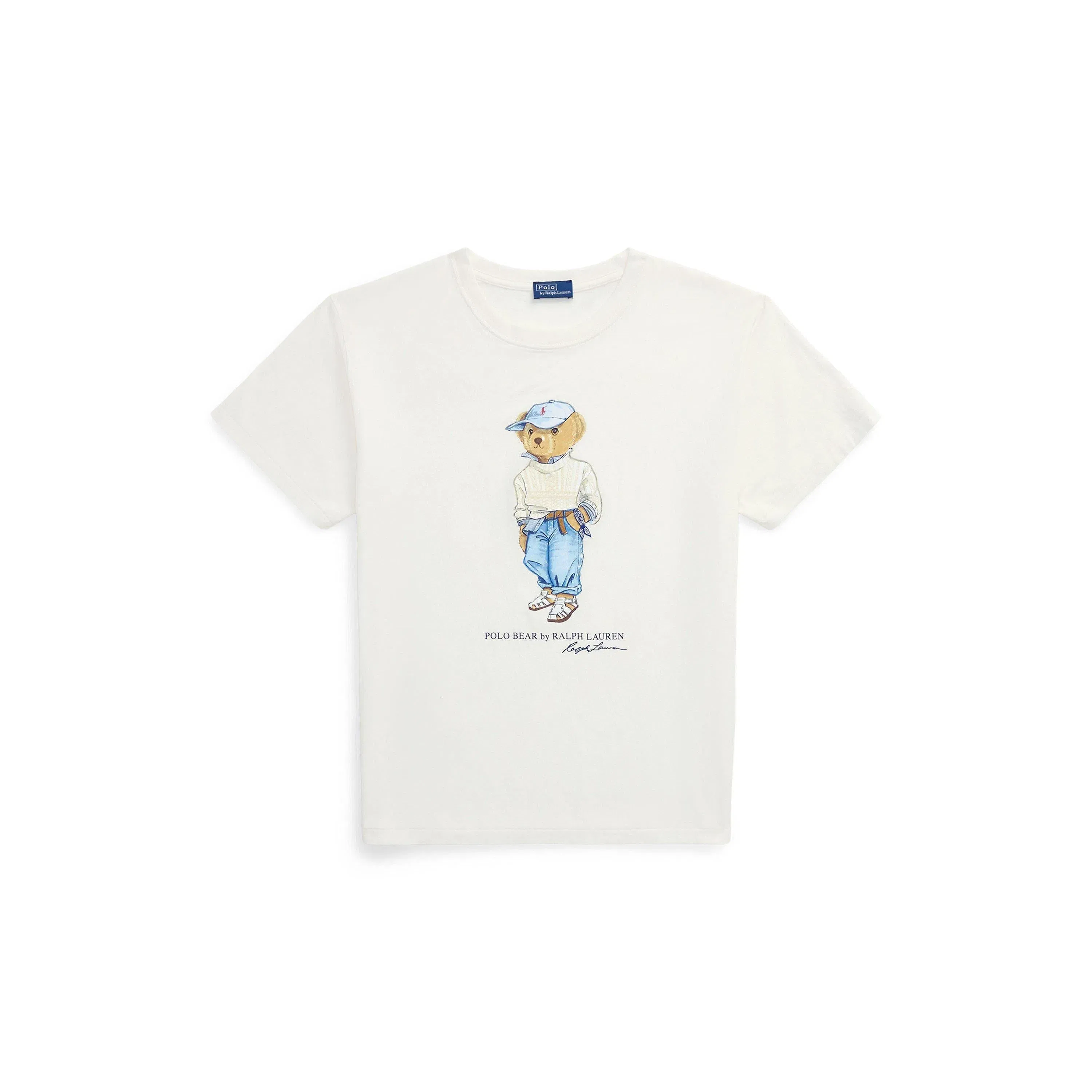 Bear Motif Embroidery T-Shirt