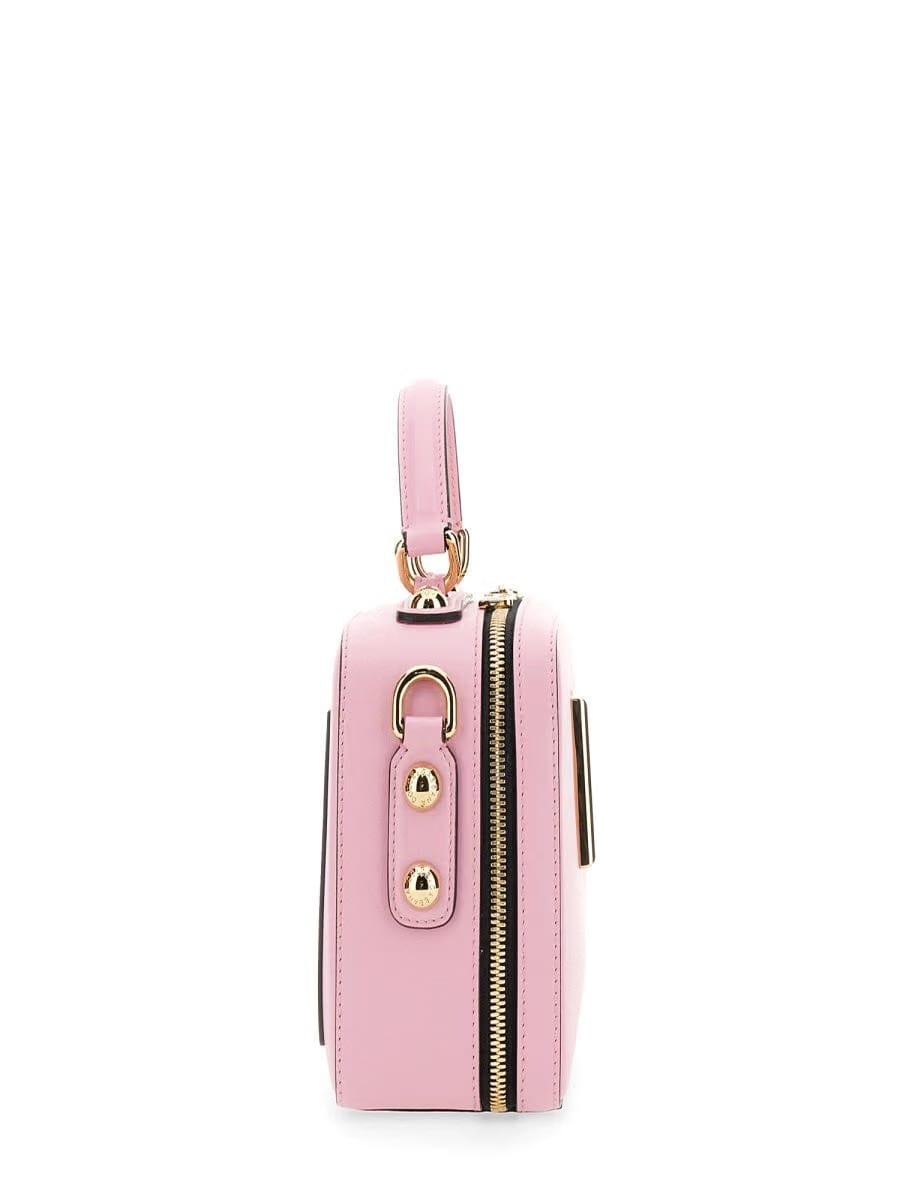 Luxury Pink DG Logo Structured Vanity Bag