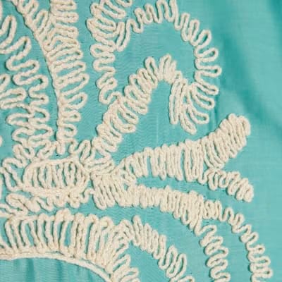 Green Broderie Long Sleeve Shirt