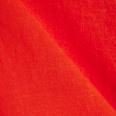 Red Linen Blend Tank Top
