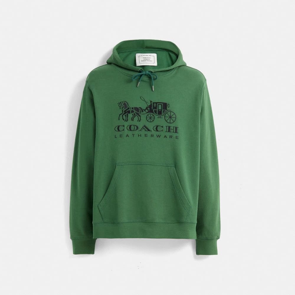 Restored Horse And Carriage Hoodie In Organic Cotton