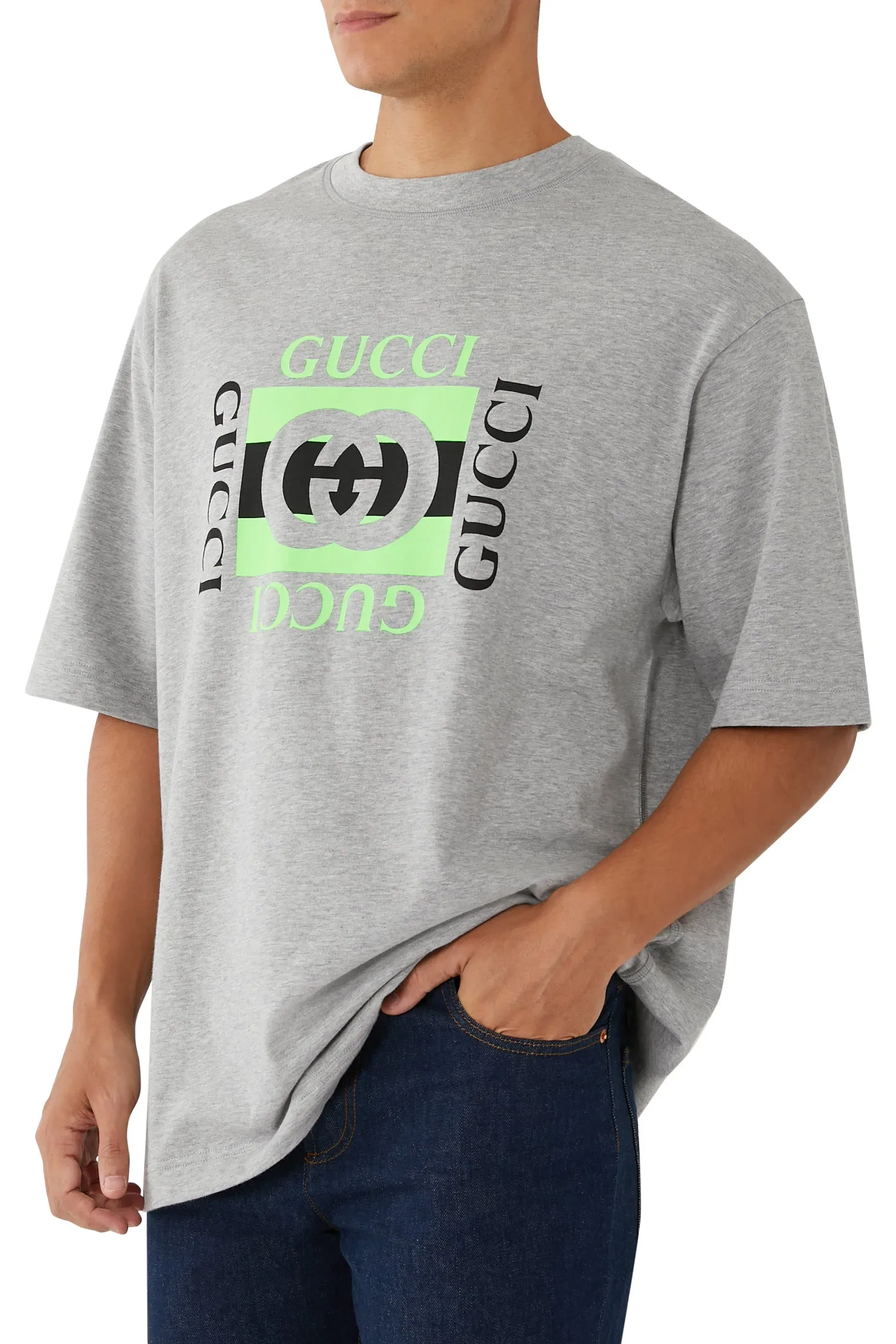 Gucci Logo-Print Cotton Jersey T-Shirt