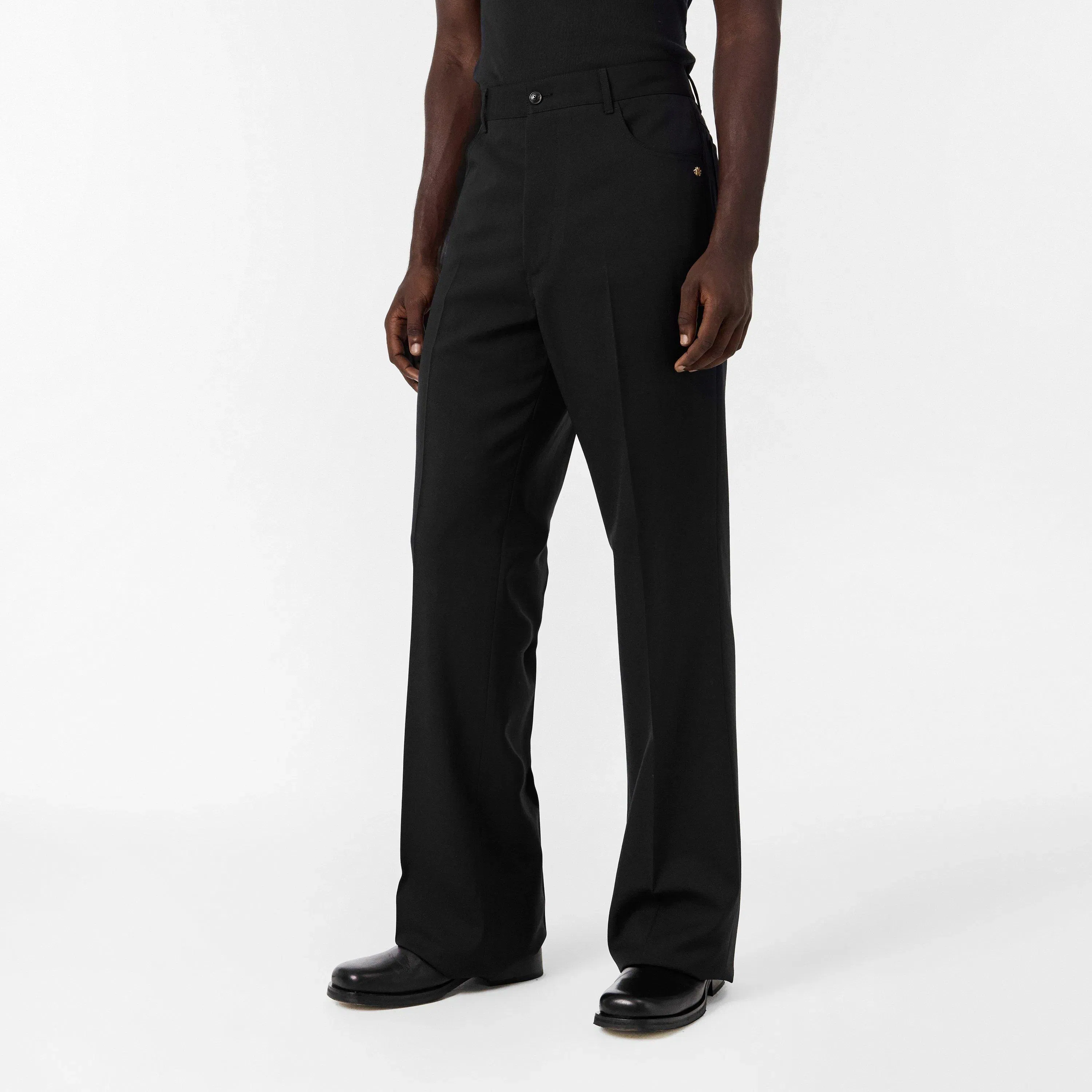 Wide Leg Relaxed Fit Trousers