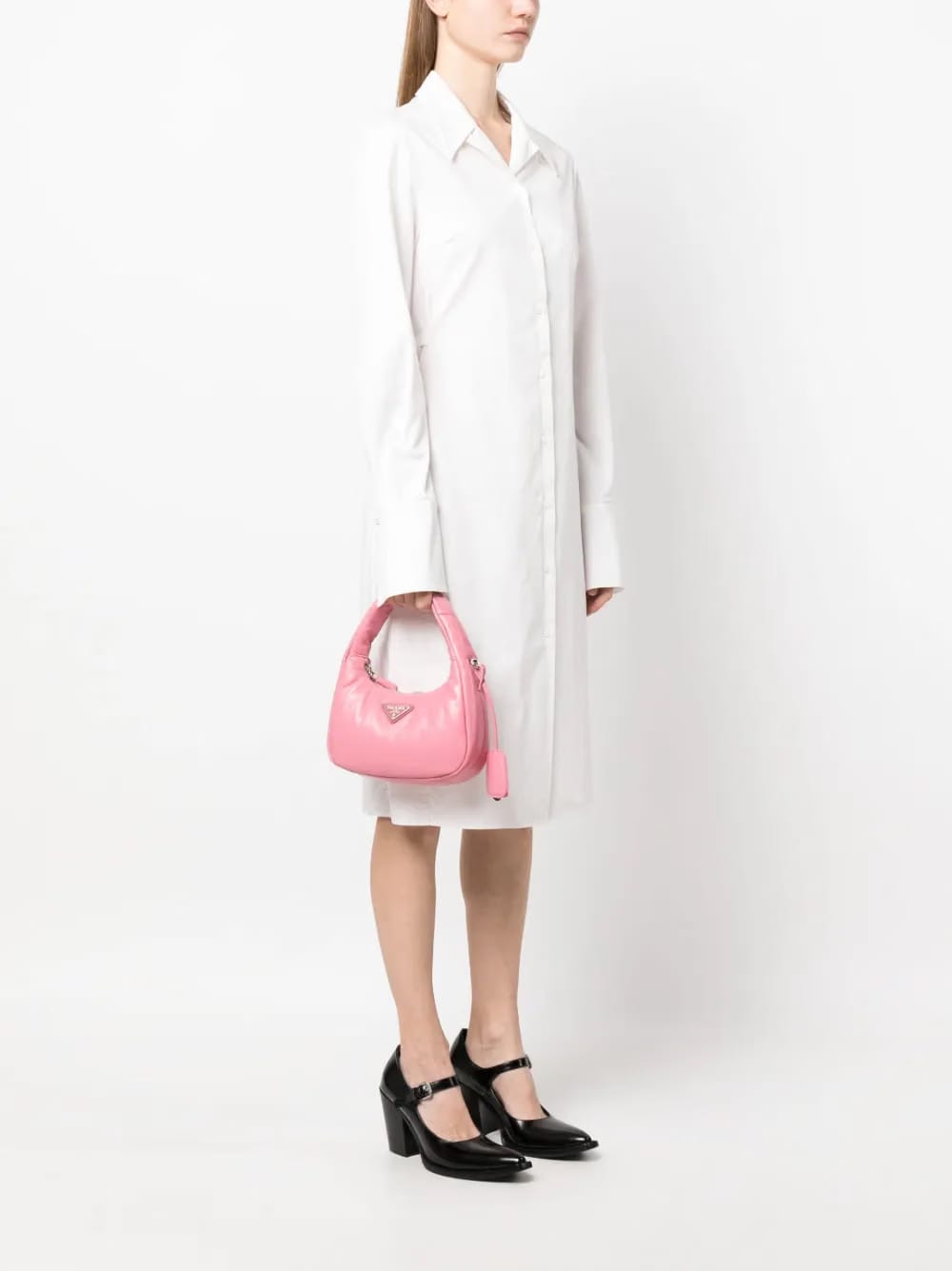 mini padded leather shoulder bag