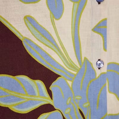 Cream Floral Beach Shirt