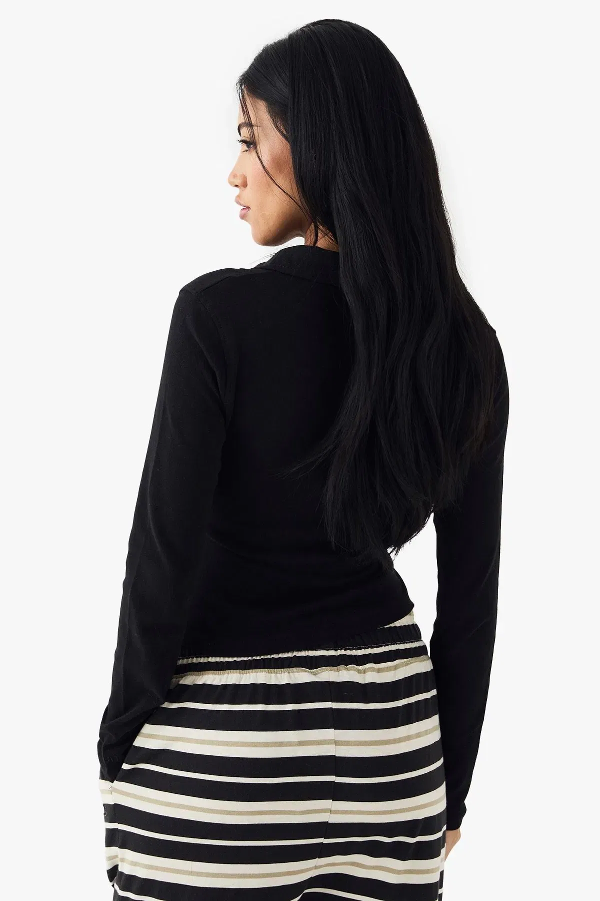 DSGN Studio Button Through Collared Fitted Top