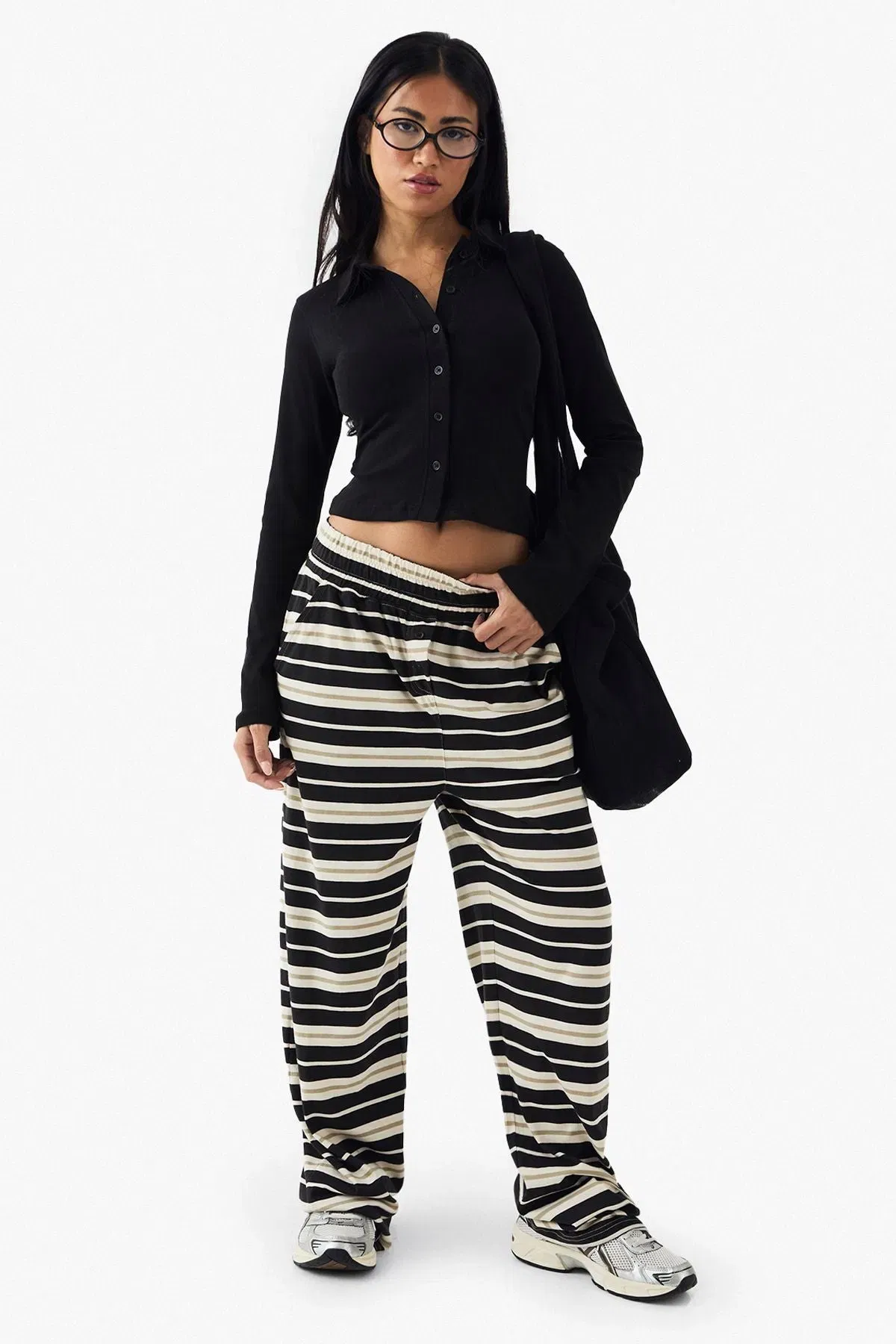 DSGN Studio Button Through Collared Fitted Top