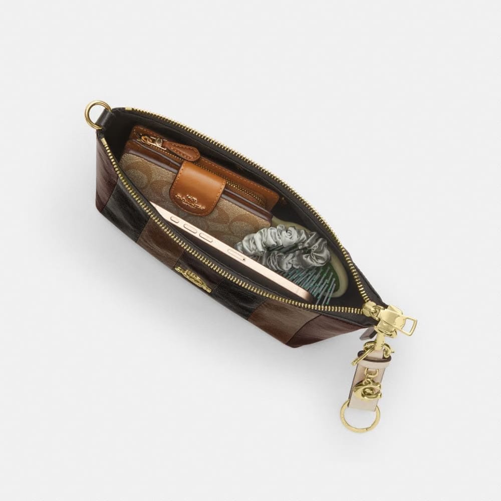 Caitlin Shoulder Bag With Striped Patchwork