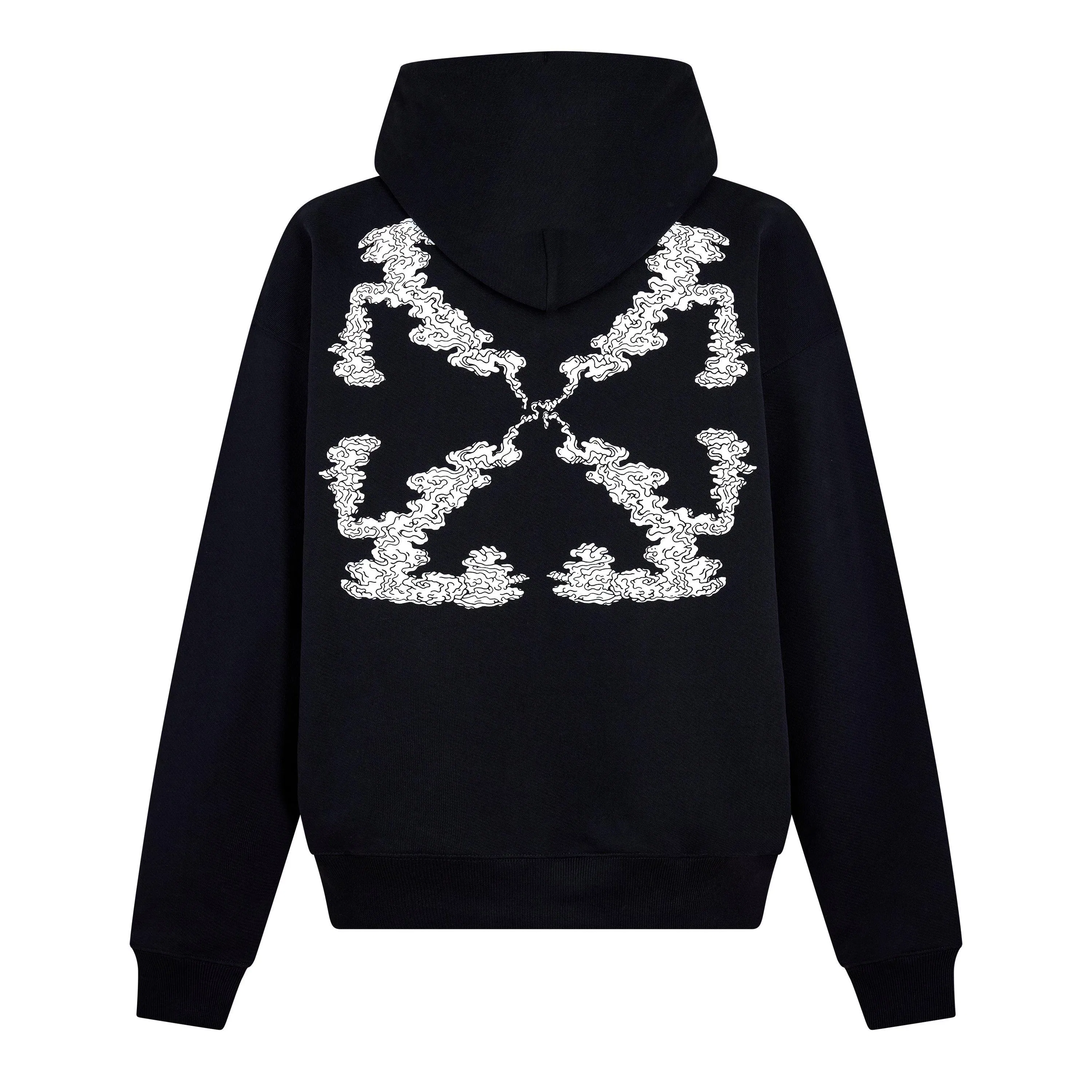 Cloud Arrow Sketch Pull Over Hoodie