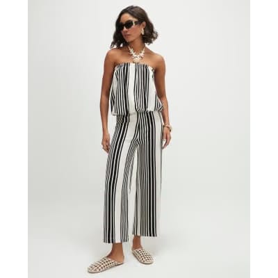 White Stripe Culottes