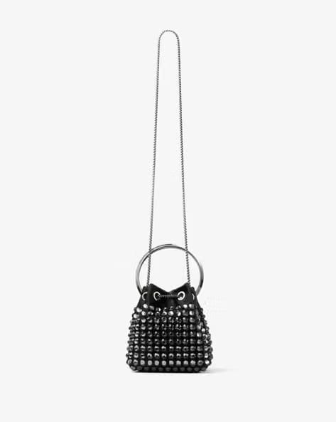 JIMMY CHOO Bon Bon Satin Crystal Bag