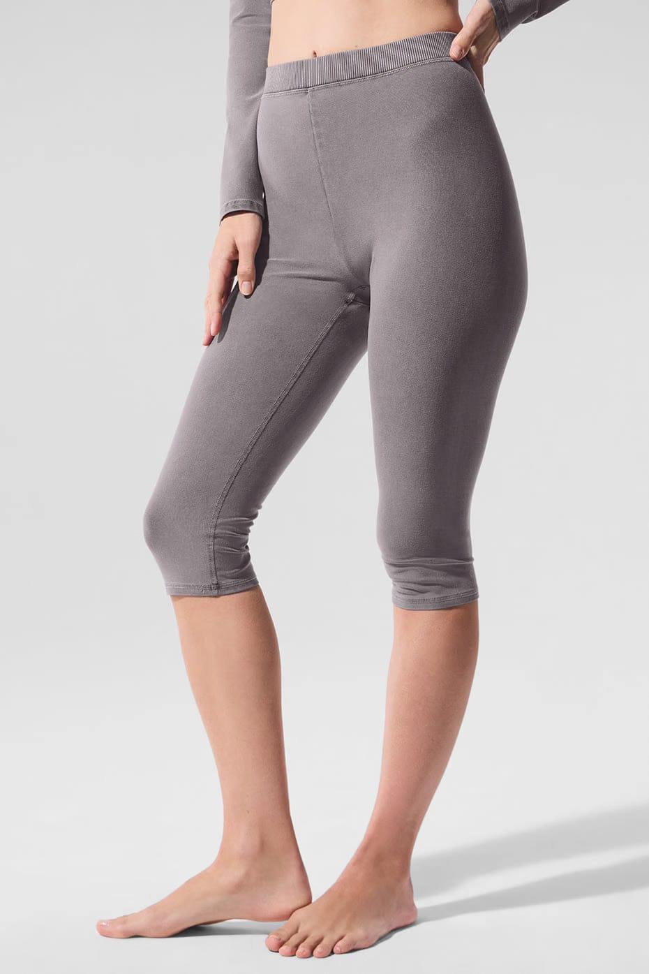 Alo Yoga Washed Alosoft High-Waist Iconic 90'S Capri