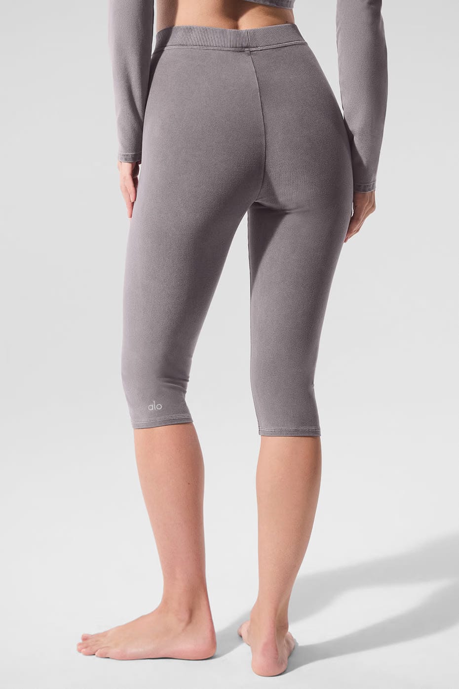 Alo Yoga Washed Alosoft High-Waist Iconic 90'S Capri
