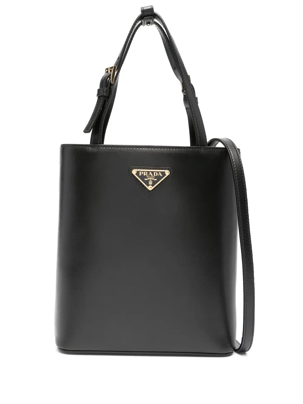triangle logo-appliqué tote bag