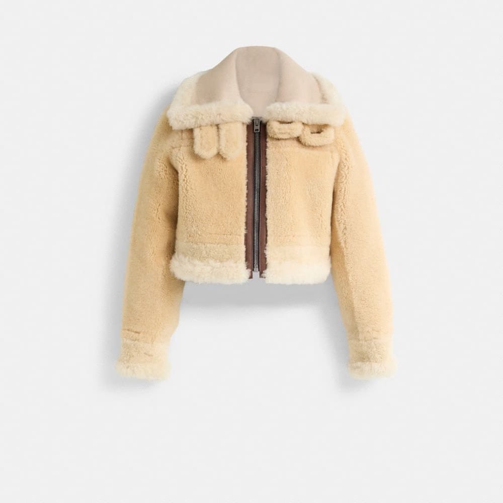 Restored All Over Shearling Shrunken Aviator