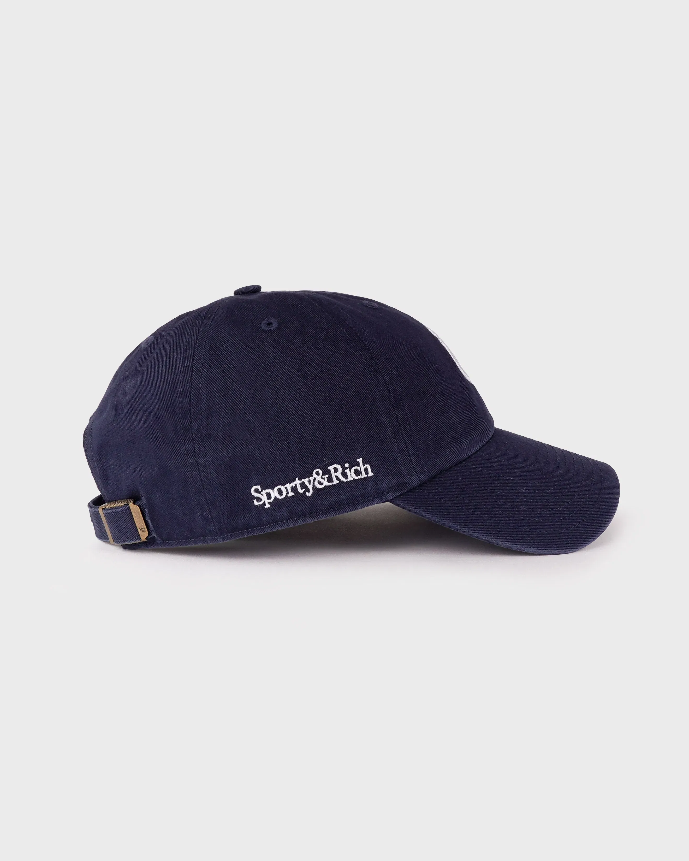 Yankees Serif Hat - Navy/White
