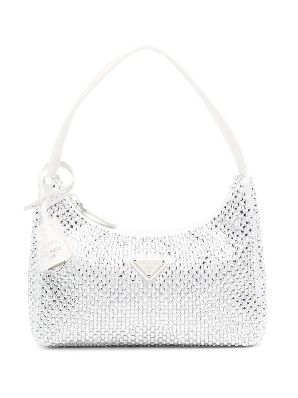 Re-Edition embellished shoulder bag