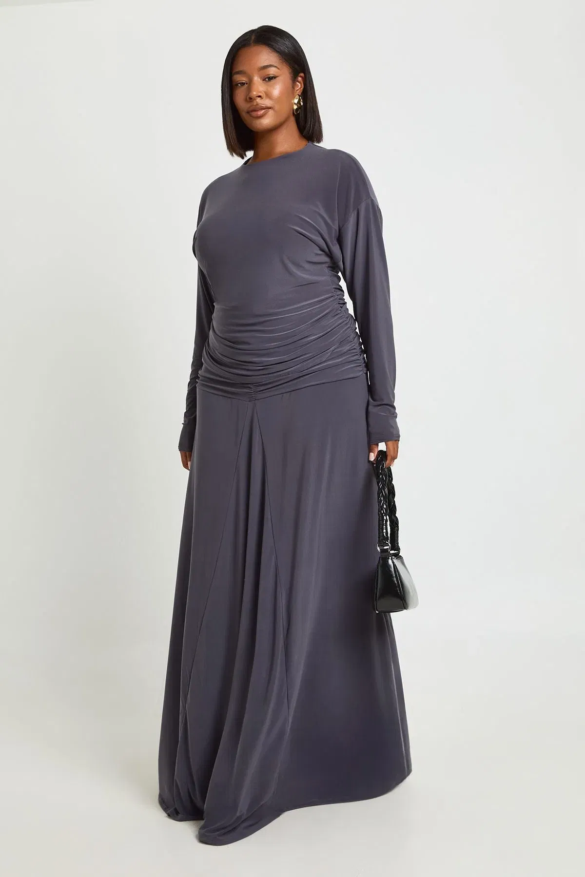Plus Blouson Long Sleeve Top