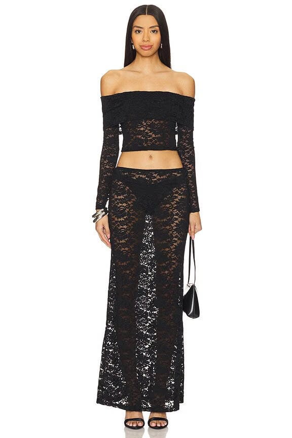 superdown Parise Maxi Set in Black