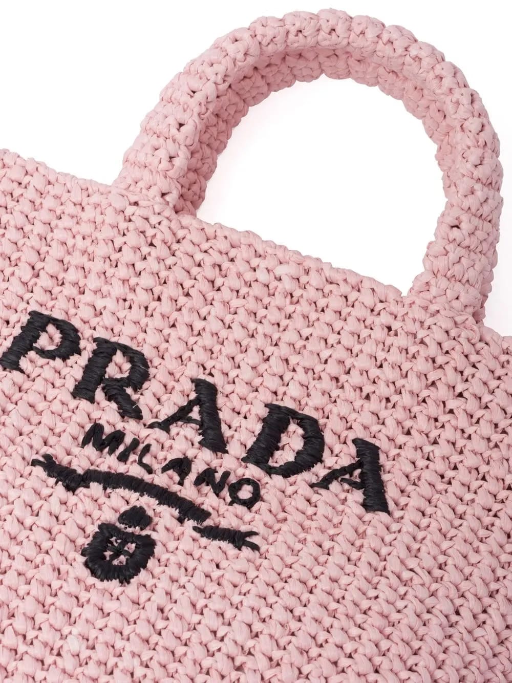 small raffia tote bag