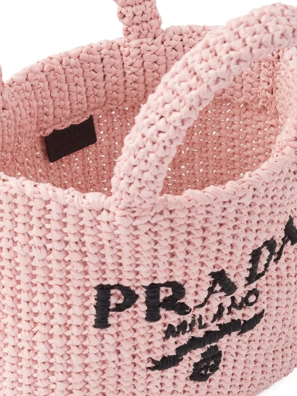 small raffia tote bag