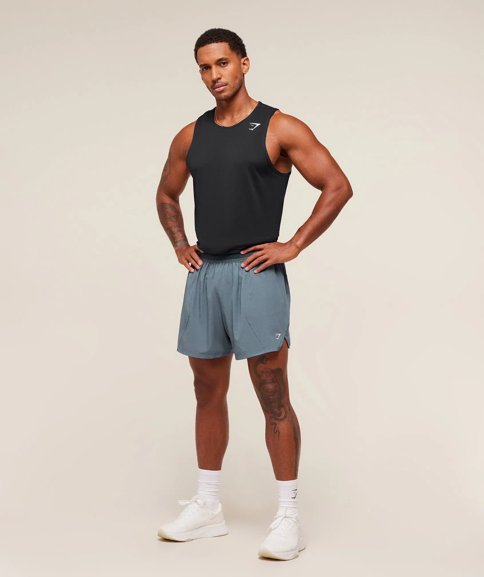 Gymshark Running 5" Shorts - Iron Blue