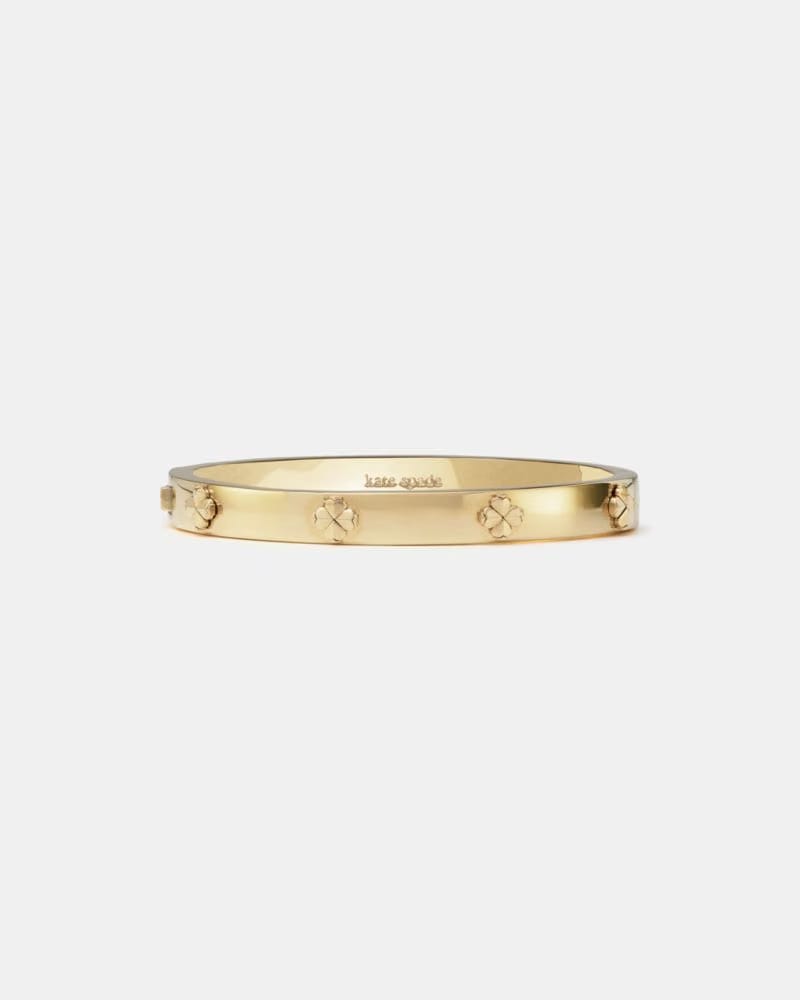 Spade Flower Hinged Bangle