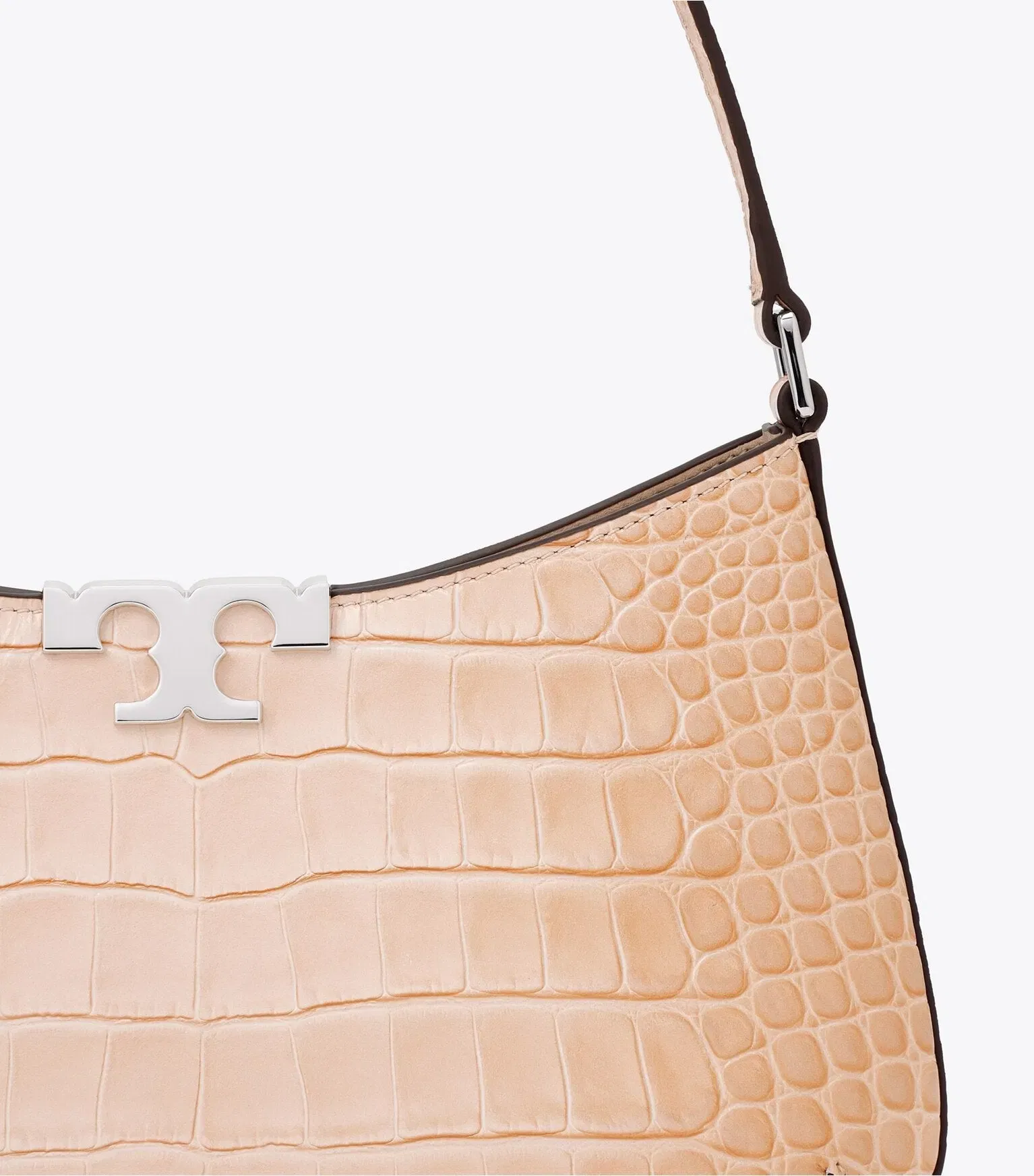 Eleanor Croc Embossed Slim Shoulder Bag