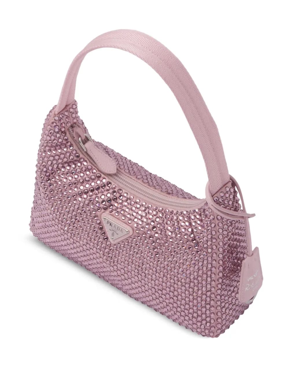 Re-Edition crystal-embellished mini bag