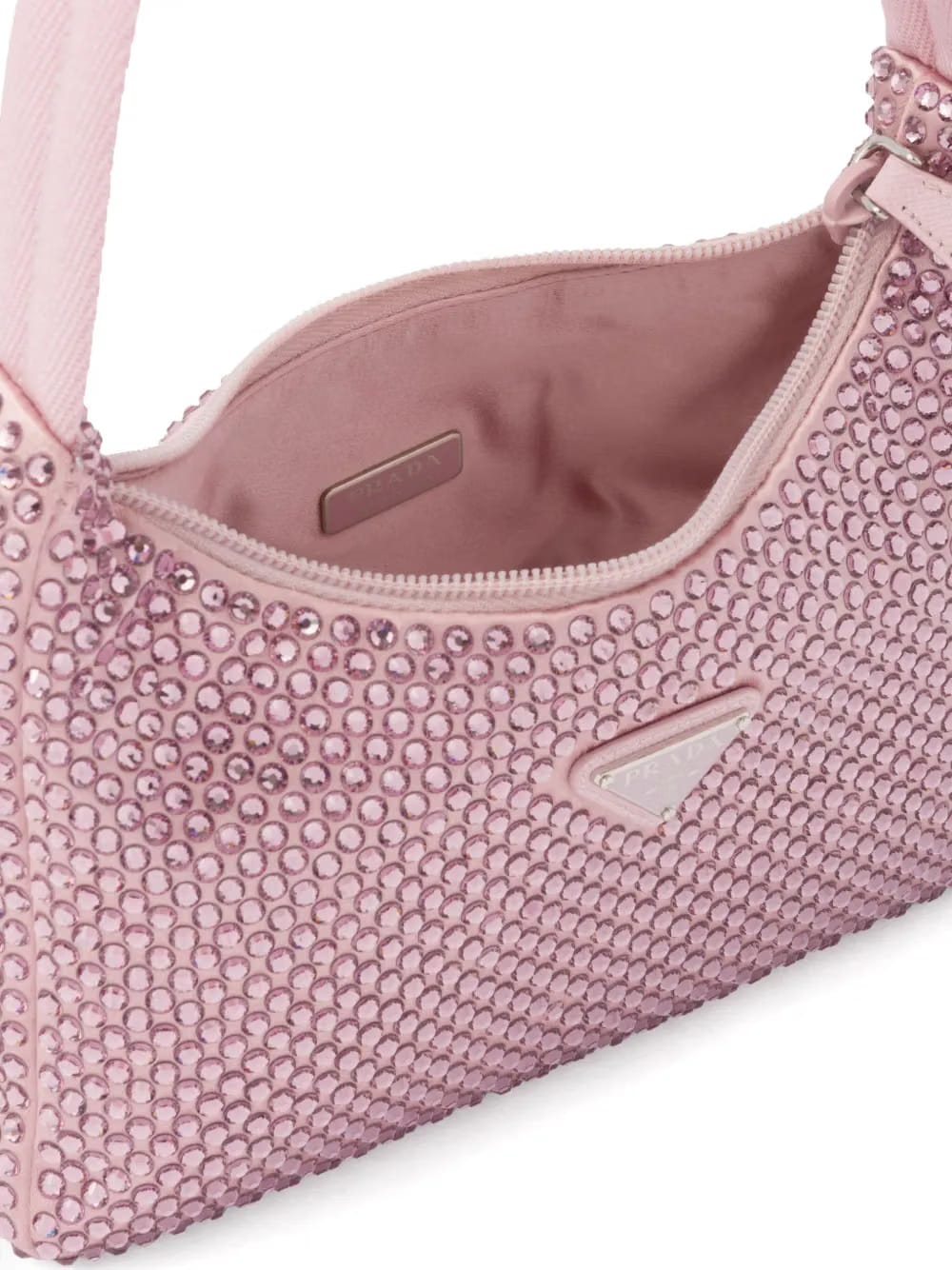 Re-Edition crystal-embellished mini bag