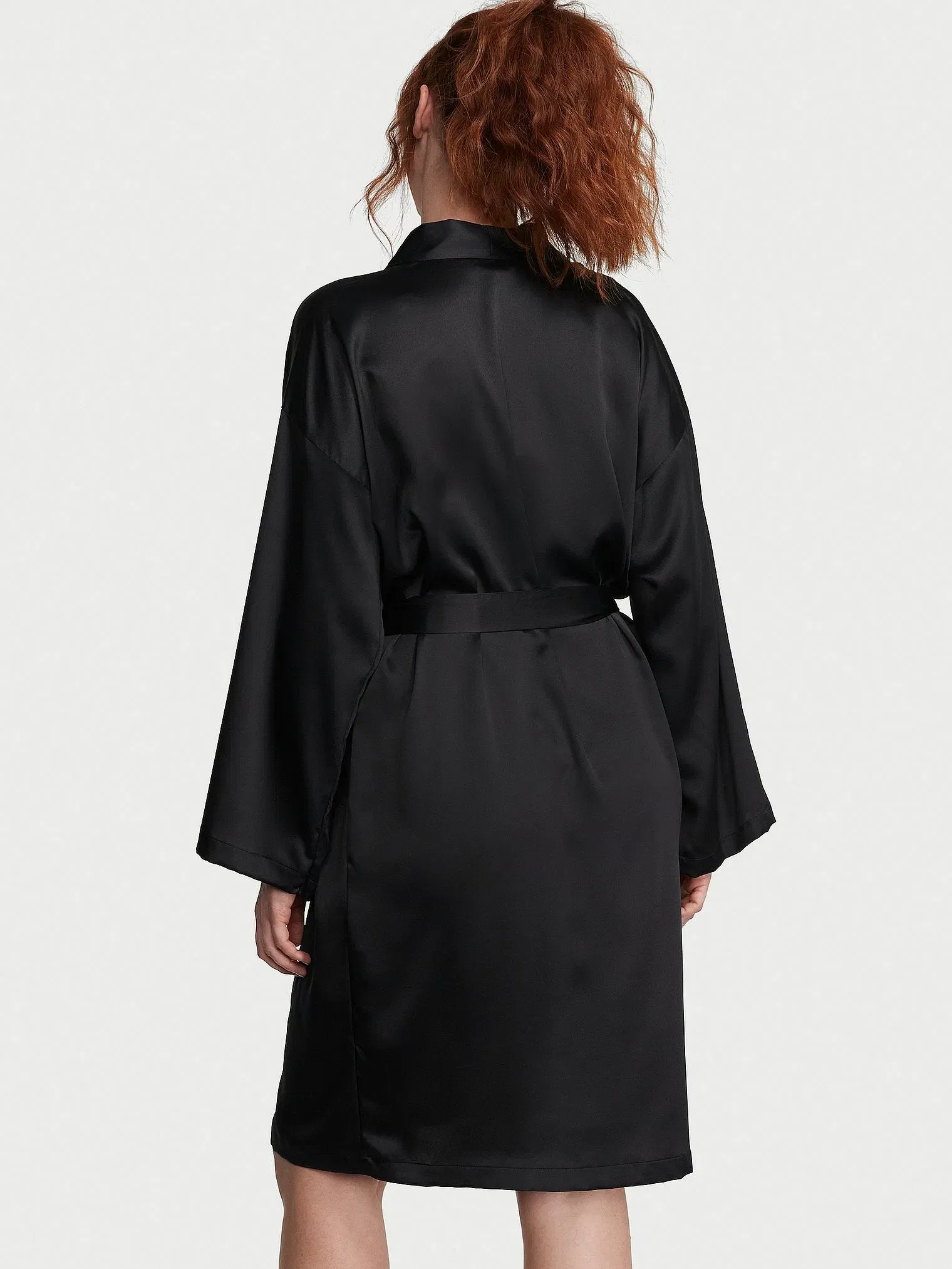 Signature Satin Midi Robe