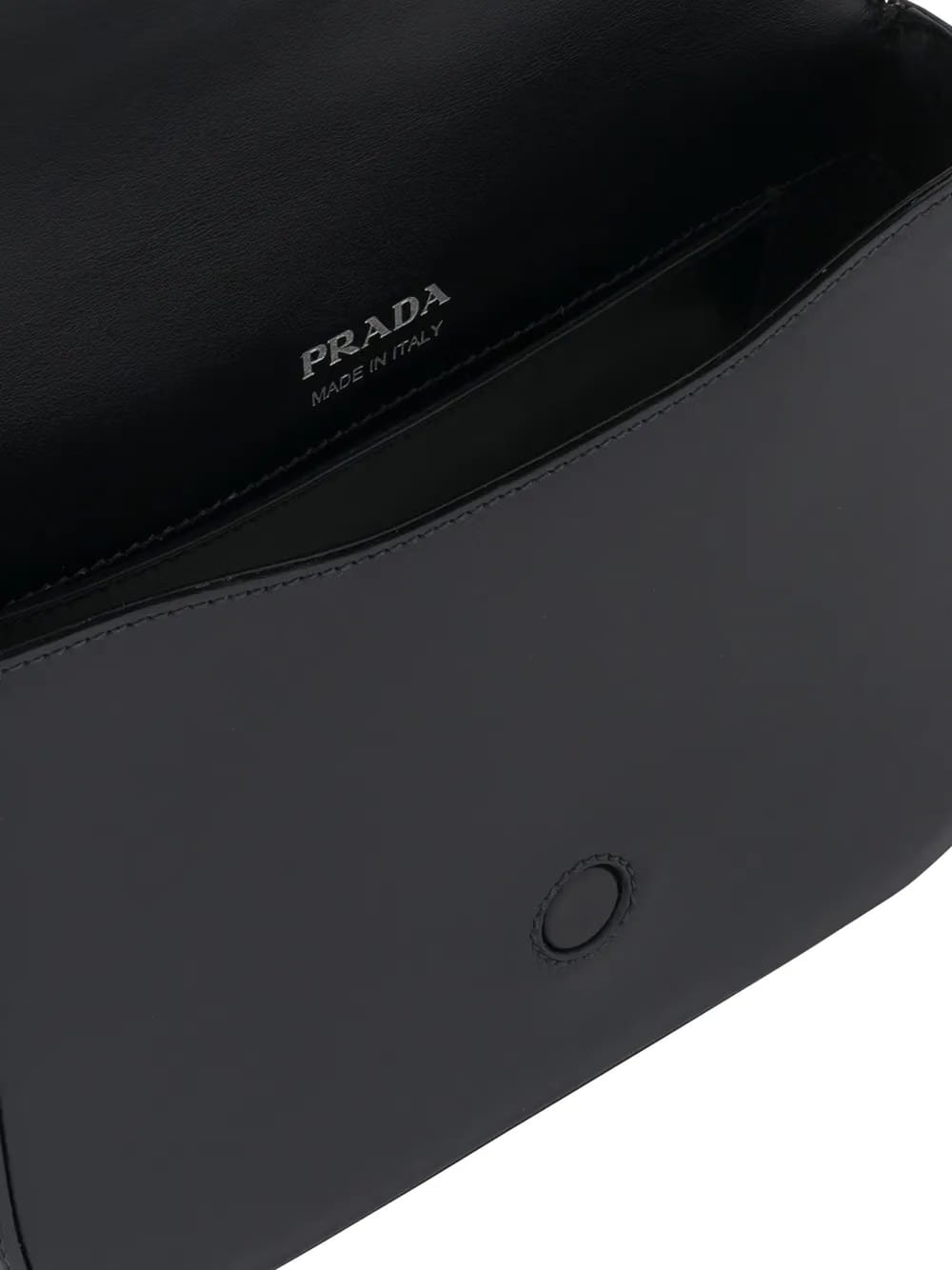 Prada Identity logo-plaque shoulder bag