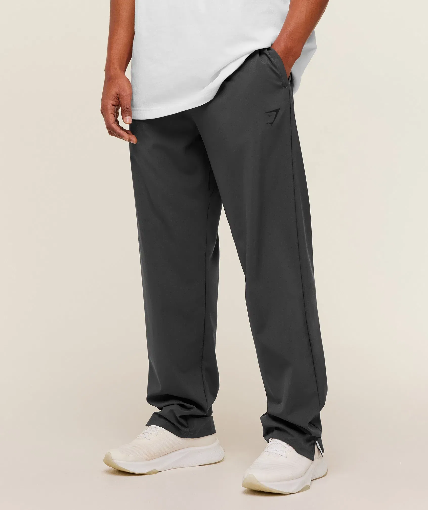 Gymshark Arrival Contrast Pants - GS Onyx Grey/GS Black