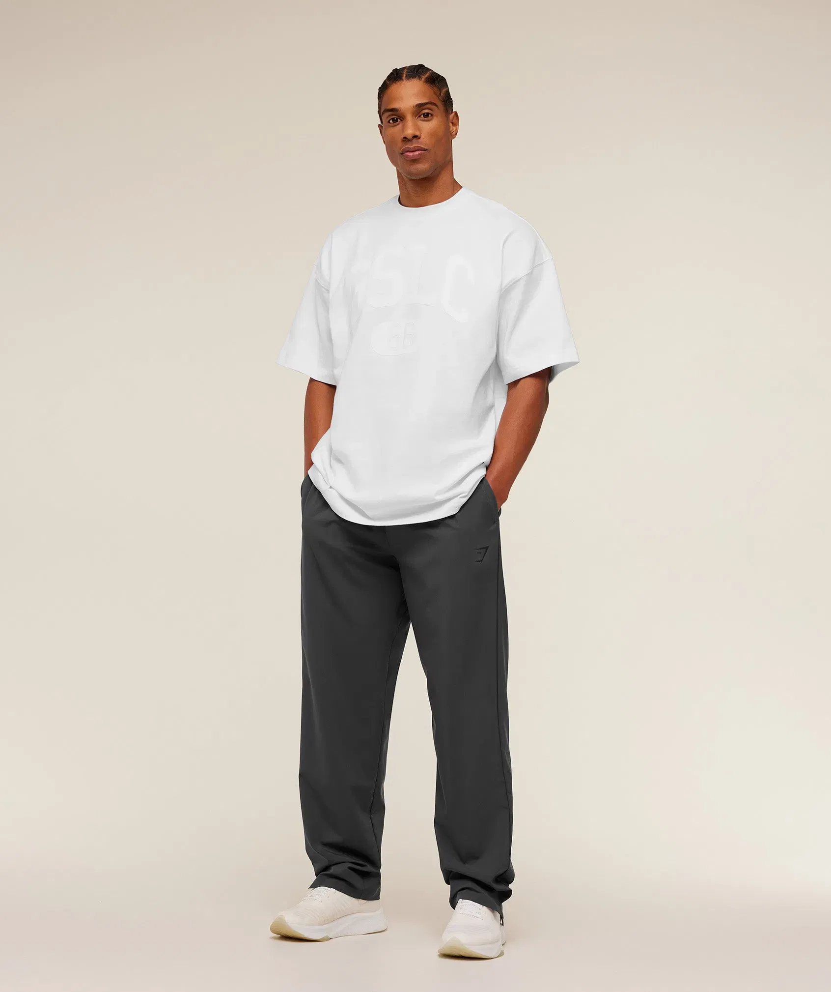 Gymshark Arrival Contrast Pants - GS Onyx Grey/GS Black
