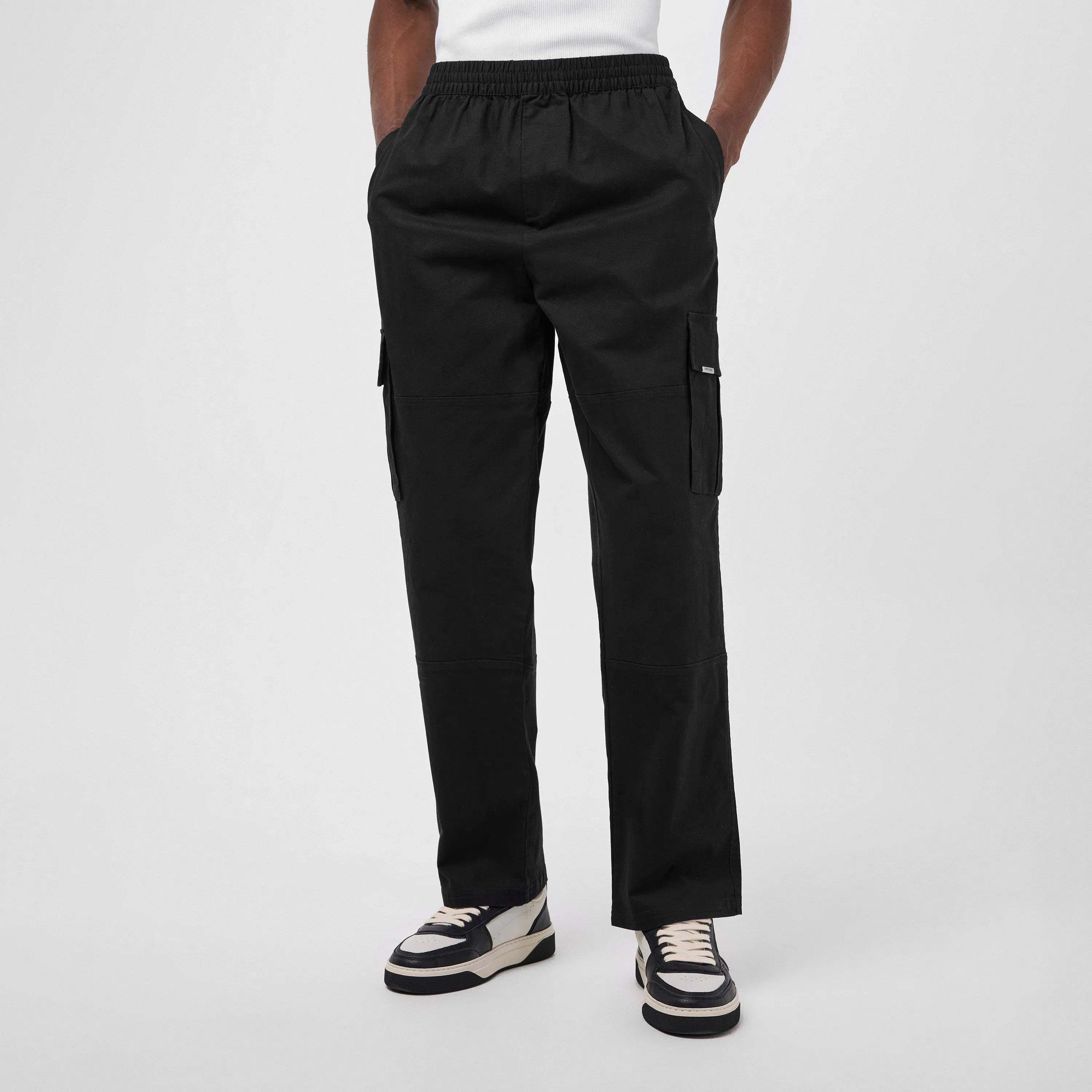 Standard Cotton Mid Rise Cargo Trousers