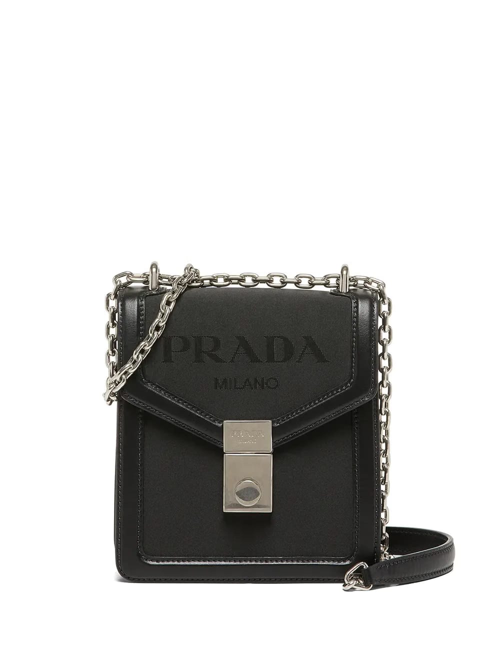 jacquard logo shoulder bag
