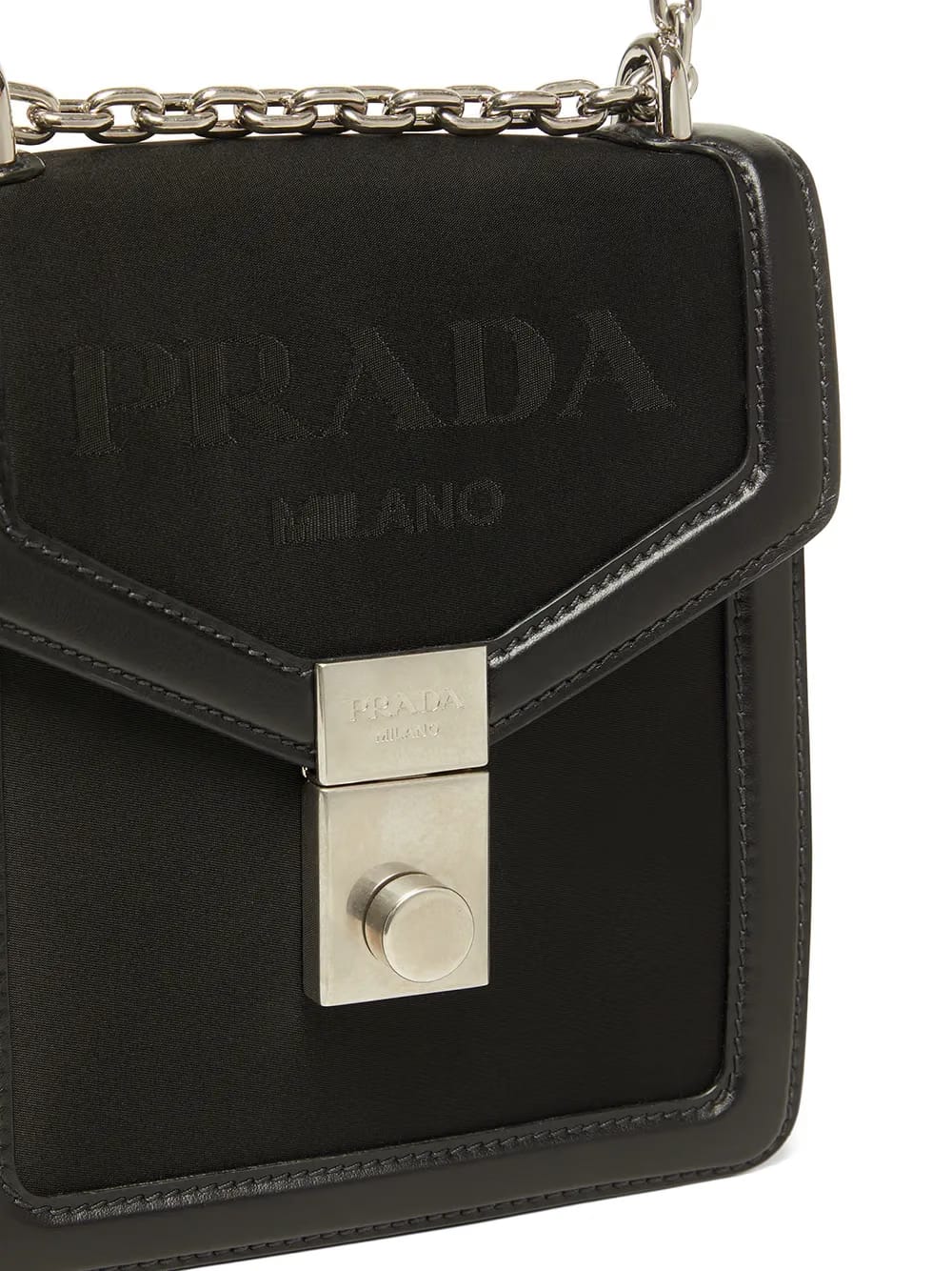 jacquard logo shoulder bag
