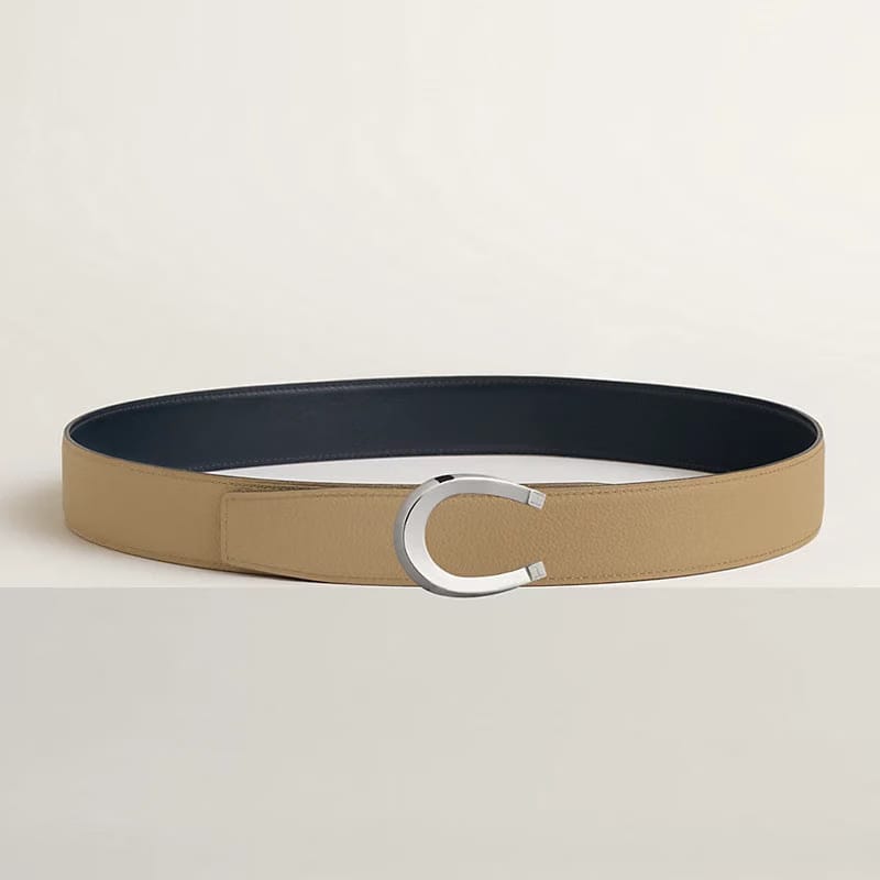 Luck belt buckle & Reversible leather strap 38 mm